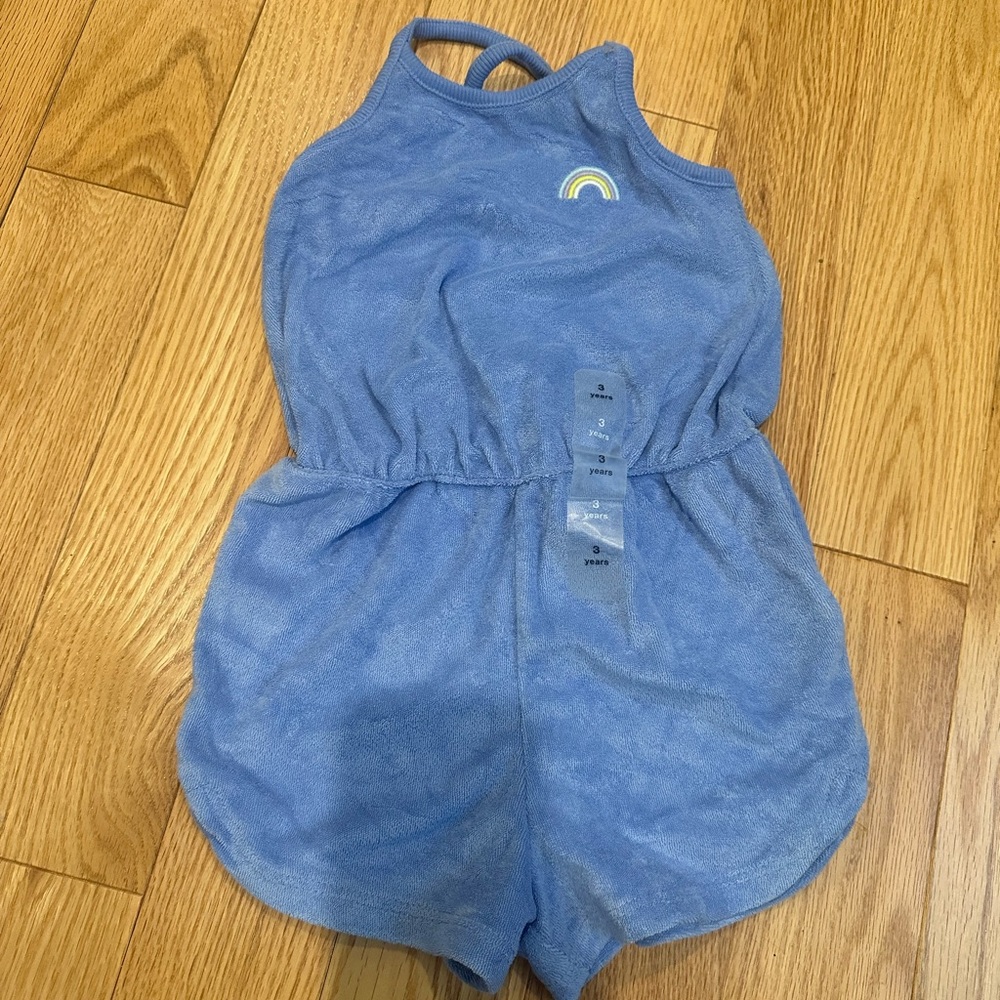 GAP Blue Swim Coverup with Elastic Waist